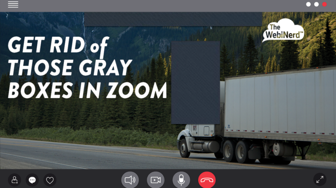 Get Rid Of Those Gray Boxes In Zoom
