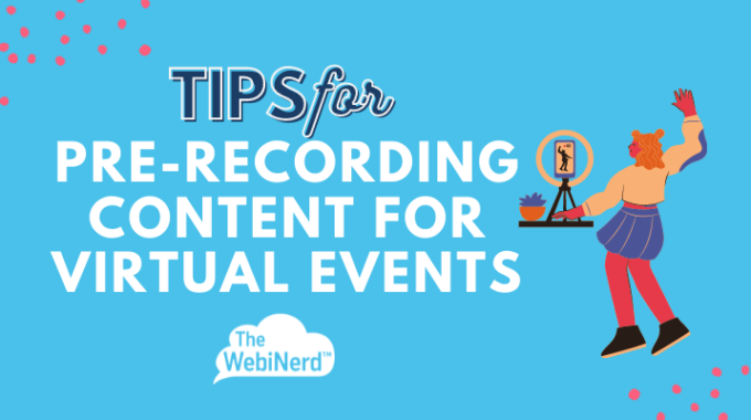 Tips For Recording Your Presentation For Live Playback
